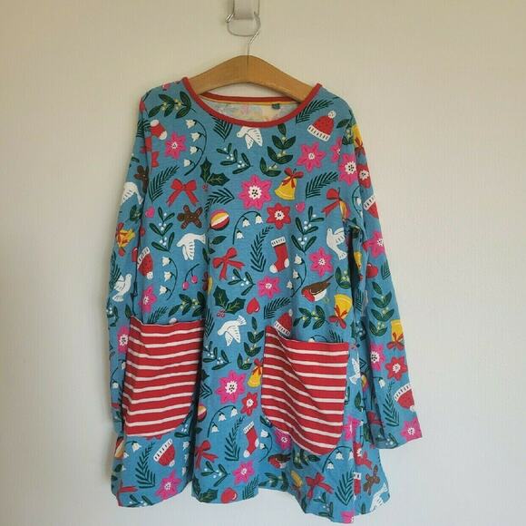 Mini Boden Winter Holiday Christmas Dress - Picture 2 of 5